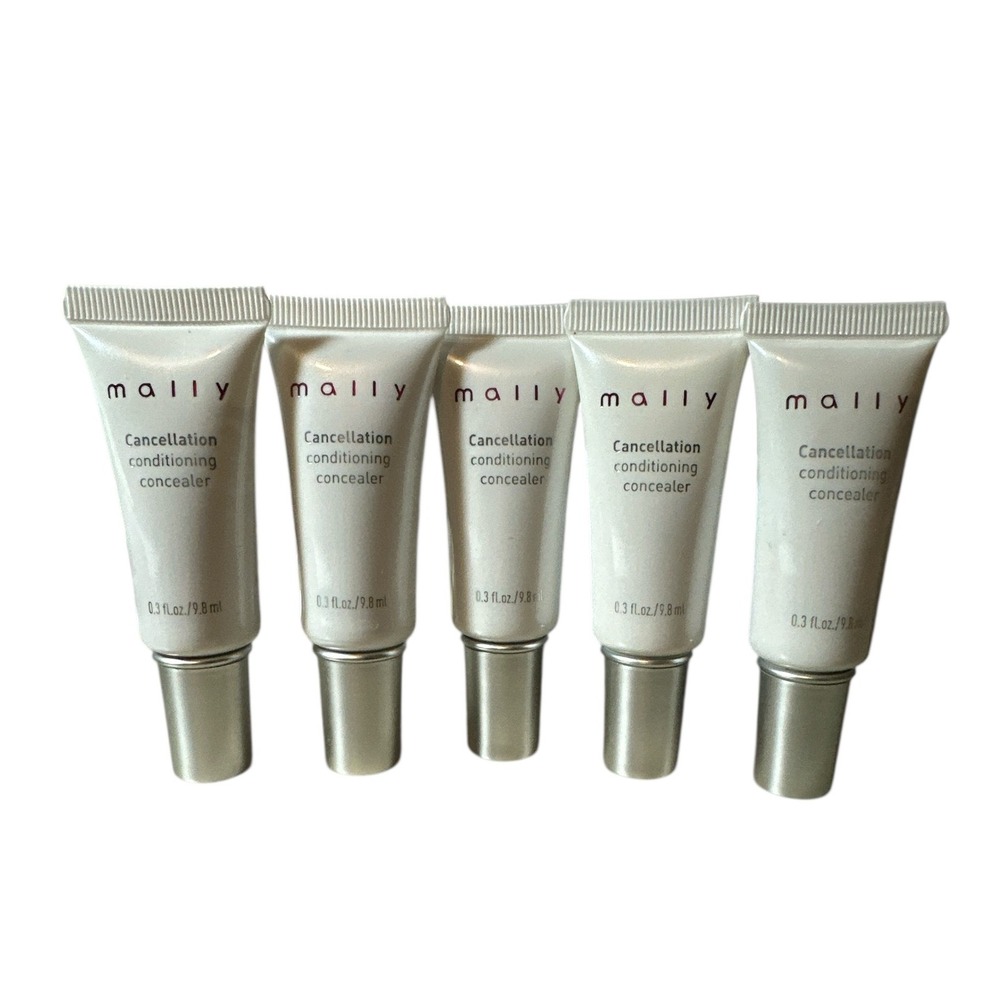 5 Pack‎ Mally Cancellation Conditioning Face Concealer MEDIUM 0.3 fl.oz Each NEW